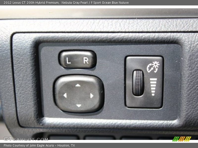 Nebula Gray Pearl / F Sport Ocean Blue Nuluxe 2012 Lexus CT 200h Hybrid Premium