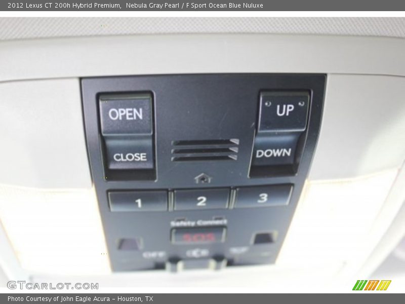 Nebula Gray Pearl / F Sport Ocean Blue Nuluxe 2012 Lexus CT 200h Hybrid Premium