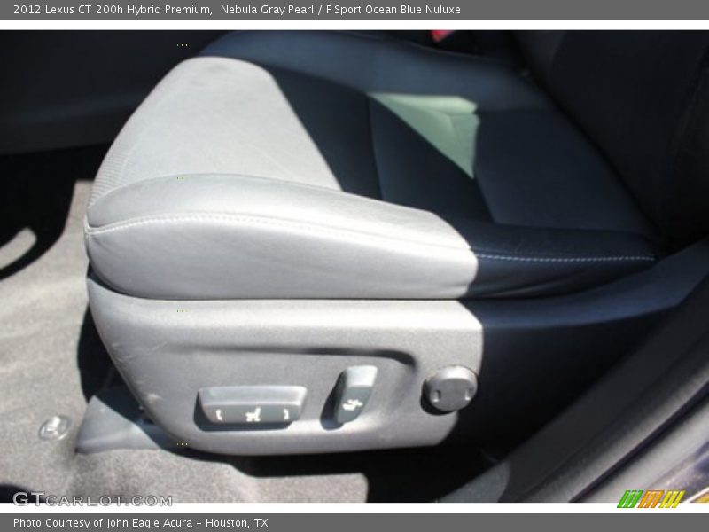 Nebula Gray Pearl / F Sport Ocean Blue Nuluxe 2012 Lexus CT 200h Hybrid Premium