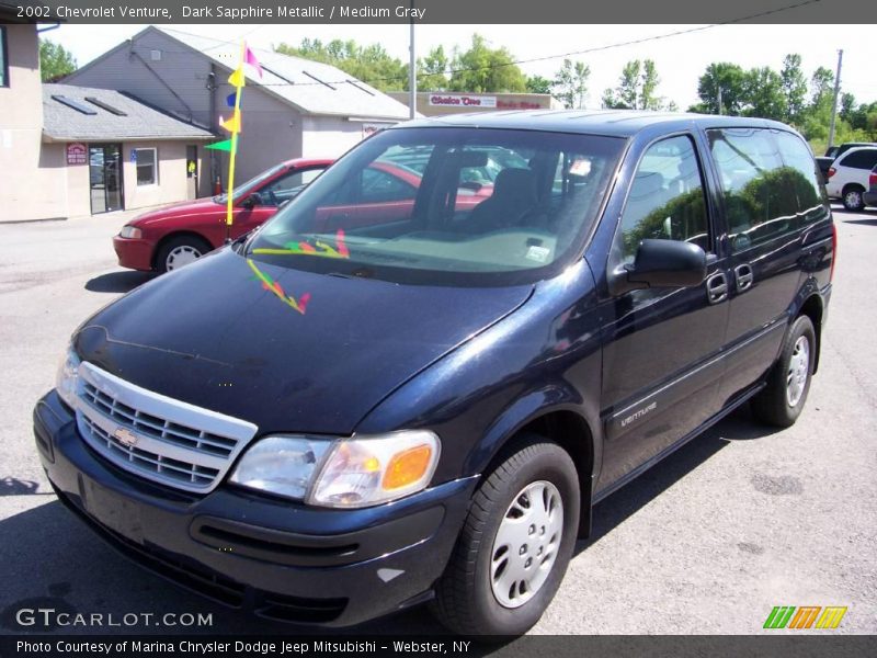 Dark Sapphire Metallic / Medium Gray 2002 Chevrolet Venture