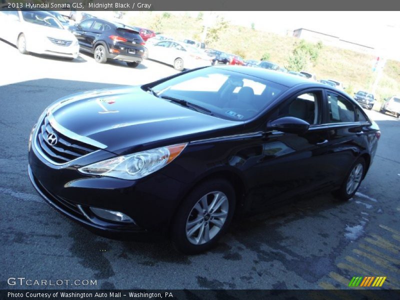 Midnight Black / Gray 2013 Hyundai Sonata GLS