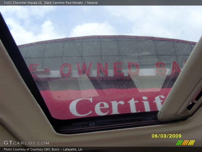 Dark Carmine Red Metallic / Neutral 2001 Chevrolet Impala LS