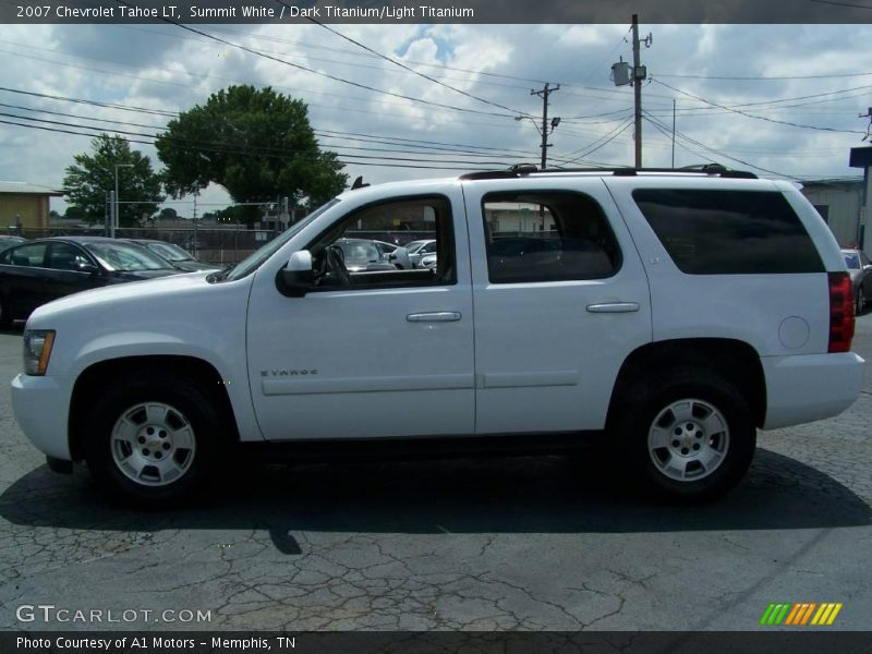 Summit White / Dark Titanium/Light Titanium 2007 Chevrolet Tahoe LT