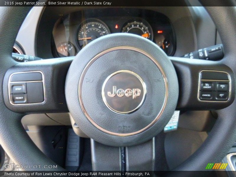 Billet Silver Metallic / Dark Slate Gray 2016 Jeep Patriot Sport