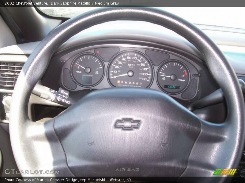 Dark Sapphire Metallic / Medium Gray 2002 Chevrolet Venture