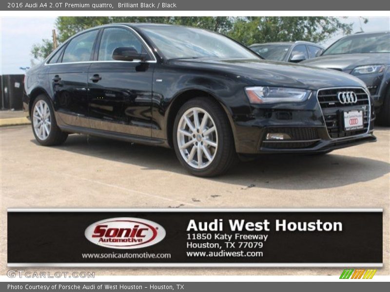 Brilliant Black / Black 2016 Audi A4 2.0T Premium quattro