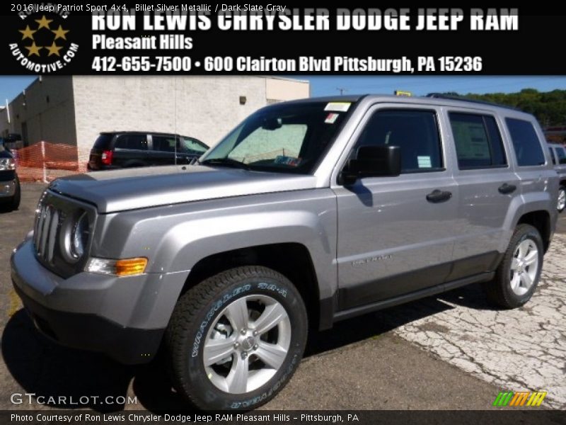 Billet Silver Metallic / Dark Slate Gray 2016 Jeep Patriot Sport 4x4