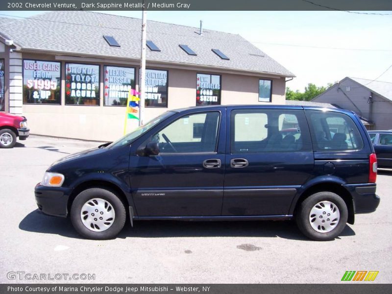 Dark Sapphire Metallic / Medium Gray 2002 Chevrolet Venture