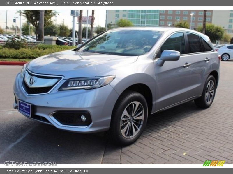 Slate Silver Metallic / Graystone 2016 Acura RDX Advance AWD