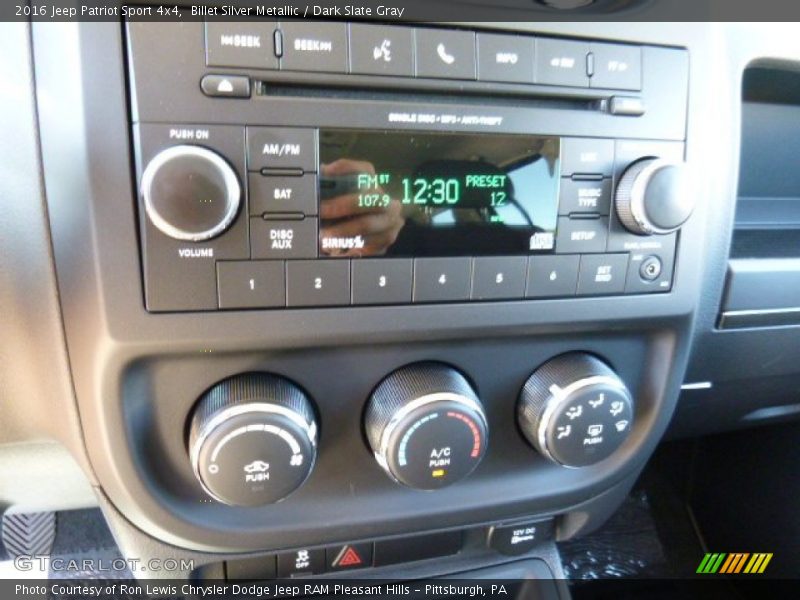 Billet Silver Metallic / Dark Slate Gray 2016 Jeep Patriot Sport 4x4