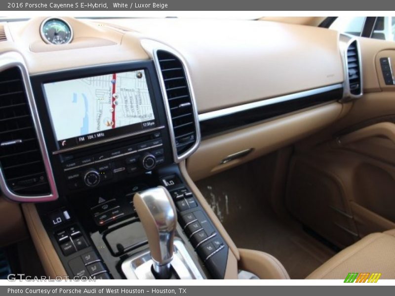 White / Luxor Beige 2016 Porsche Cayenne S E-Hybrid