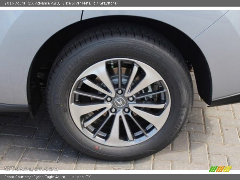 Slate Silver Metallic / Graystone 2016 Acura RDX Advance AWD
