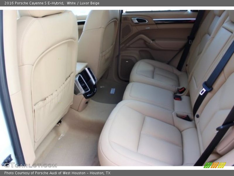 White / Luxor Beige 2016 Porsche Cayenne S E-Hybrid