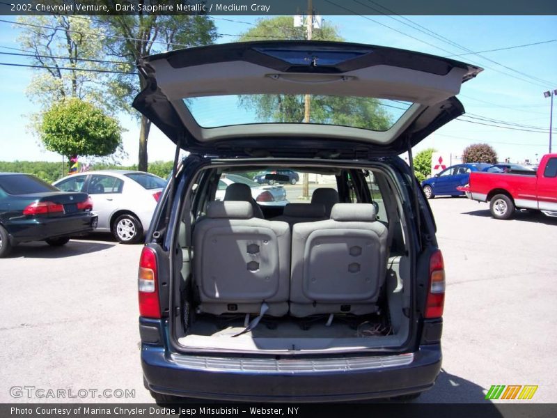 Dark Sapphire Metallic / Medium Gray 2002 Chevrolet Venture