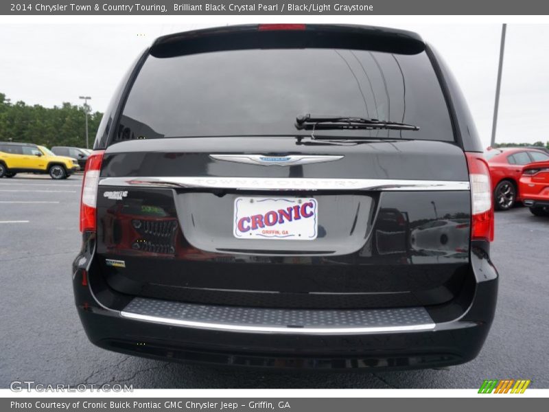 Brilliant Black Crystal Pearl / Black/Light Graystone 2014 Chrysler Town & Country Touring