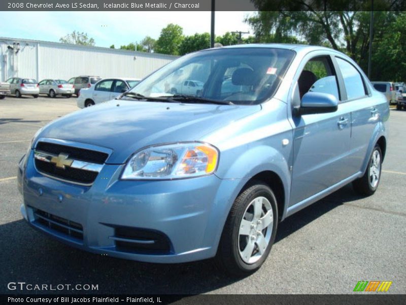 Icelandic Blue Metallic / Charcoal 2008 Chevrolet Aveo LS Sedan
