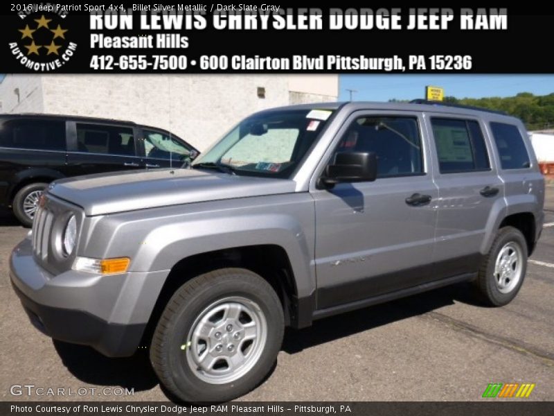 Billet Silver Metallic / Dark Slate Gray 2016 Jeep Patriot Sport 4x4