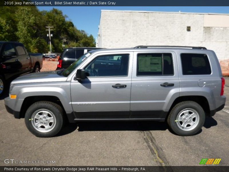 Billet Silver Metallic / Dark Slate Gray 2016 Jeep Patriot Sport 4x4