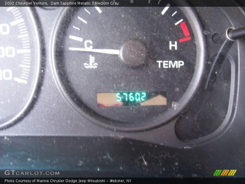 Dark Sapphire Metallic / Medium Gray 2002 Chevrolet Venture