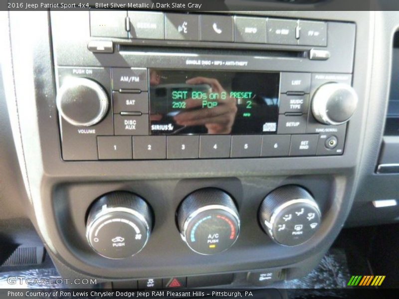 Billet Silver Metallic / Dark Slate Gray 2016 Jeep Patriot Sport 4x4