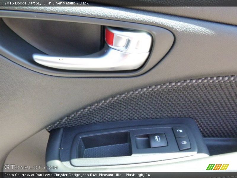 Billet Silver Metallic / Black 2016 Dodge Dart SE