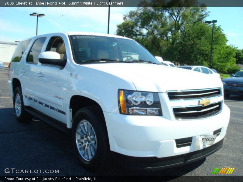 Summit White / Light Cashmere 2009 Chevrolet Tahoe Hybrid 4x4