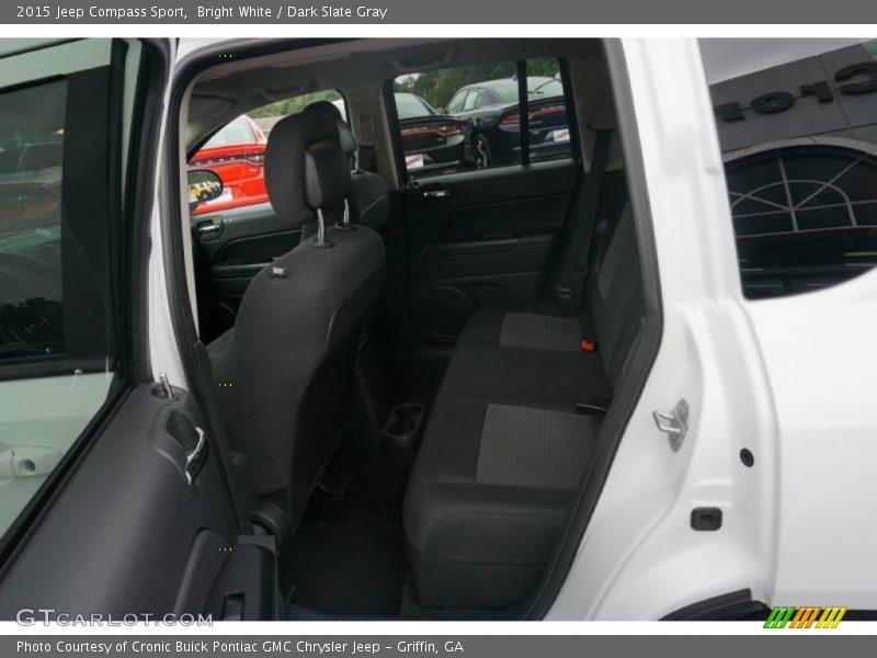 Bright White / Dark Slate Gray 2015 Jeep Compass Sport