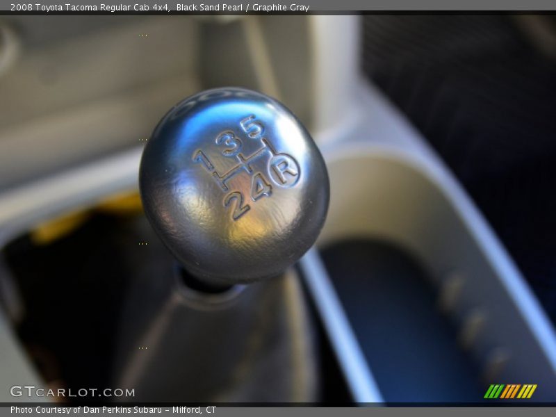 Black Sand Pearl / Graphite Gray 2008 Toyota Tacoma Regular Cab 4x4
