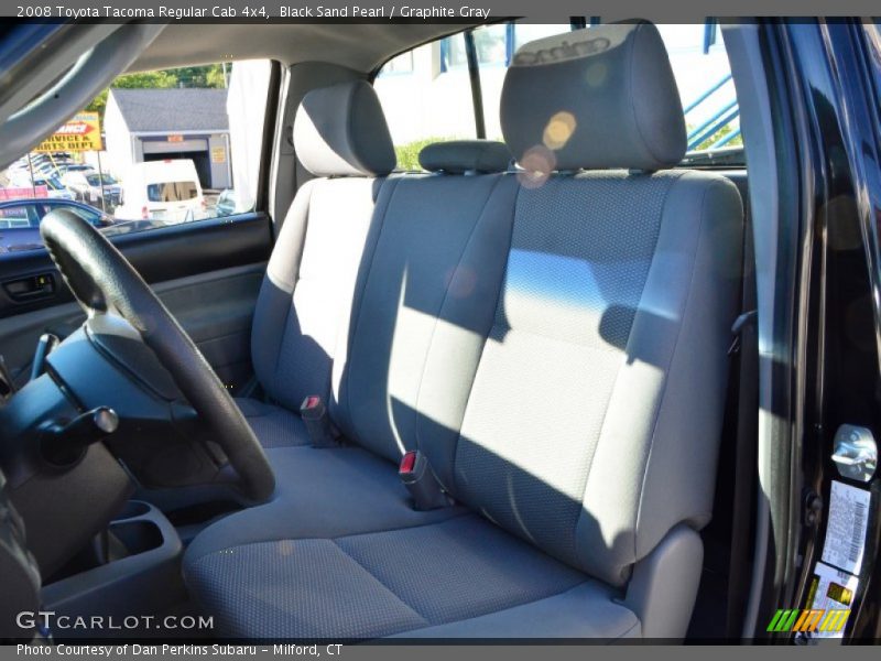 Black Sand Pearl / Graphite Gray 2008 Toyota Tacoma Regular Cab 4x4