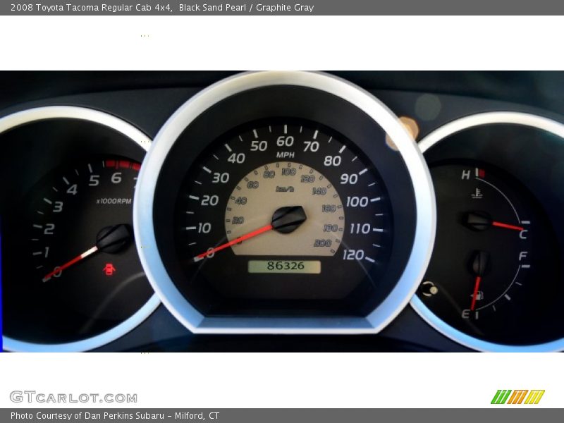 Black Sand Pearl / Graphite Gray 2008 Toyota Tacoma Regular Cab 4x4