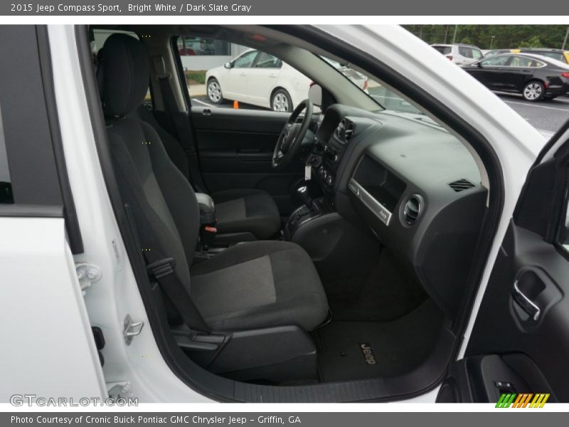 Bright White / Dark Slate Gray 2015 Jeep Compass Sport