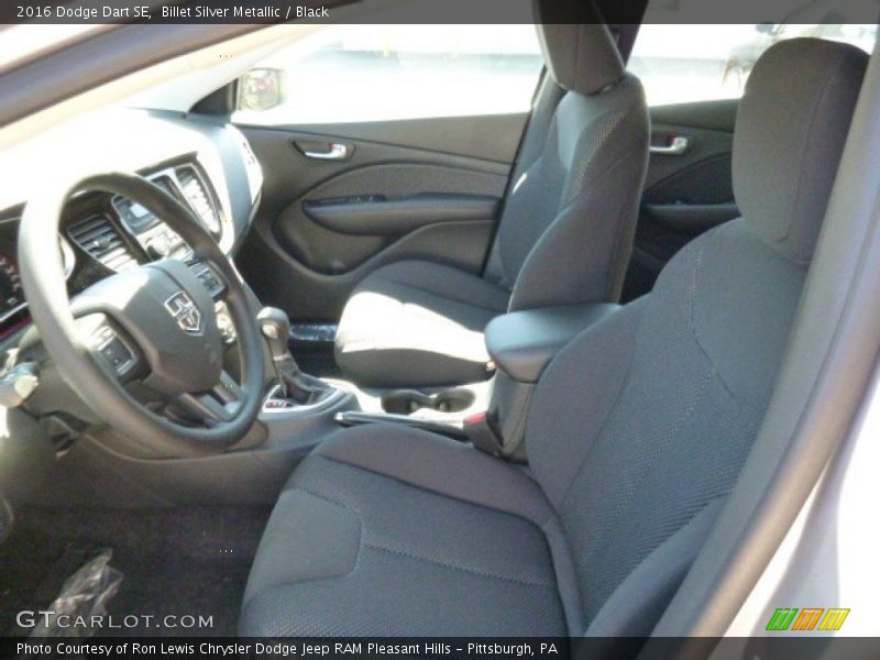 Billet Silver Metallic / Black 2016 Dodge Dart SE
