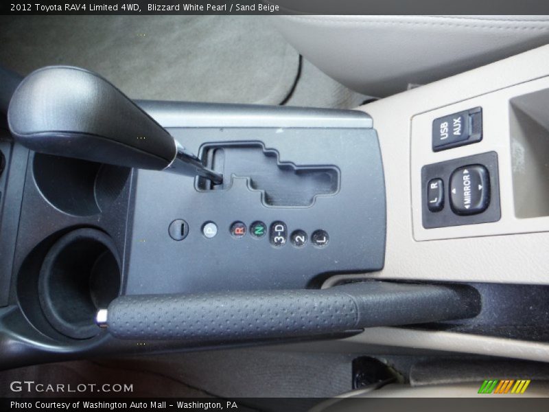 Blizzard White Pearl / Sand Beige 2012 Toyota RAV4 Limited 4WD