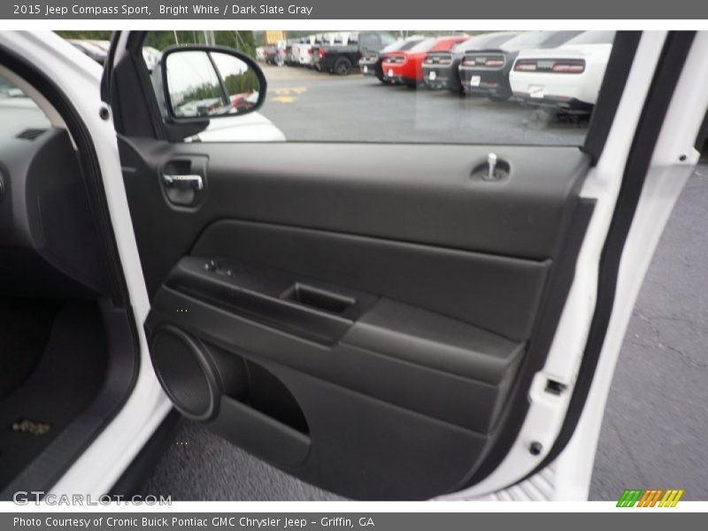 Bright White / Dark Slate Gray 2015 Jeep Compass Sport