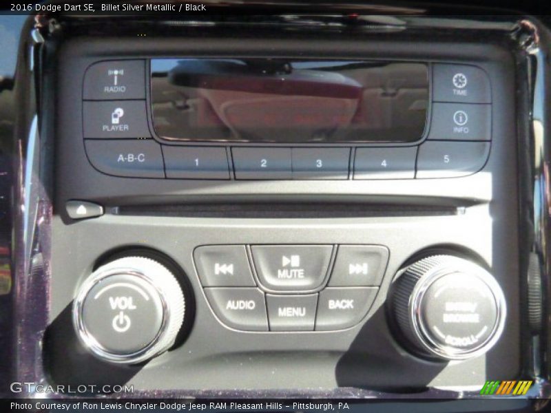 Billet Silver Metallic / Black 2016 Dodge Dart SE