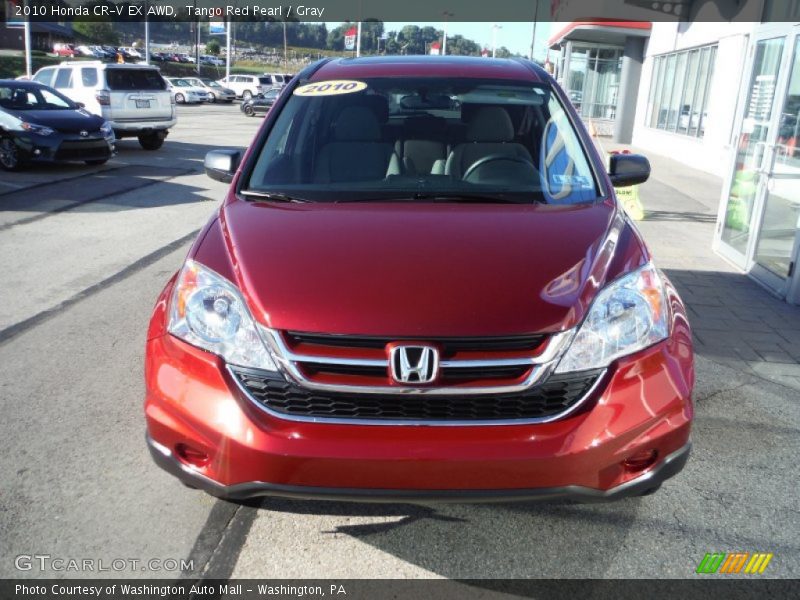 Tango Red Pearl / Gray 2010 Honda CR-V EX AWD