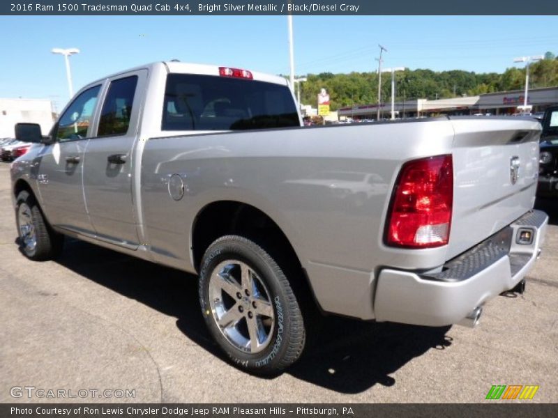 Bright Silver Metallic / Black/Diesel Gray 2016 Ram 1500 Tradesman Quad Cab 4x4
