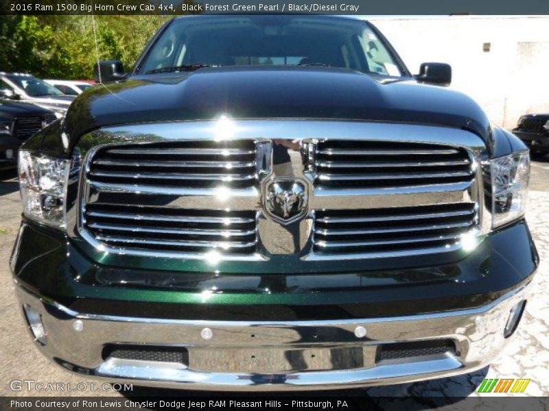 Black Forest Green Pearl / Black/Diesel Gray 2016 Ram 1500 Big Horn Crew Cab 4x4