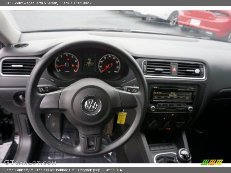 Black / Titan Black 2012 Volkswagen Jetta S Sedan