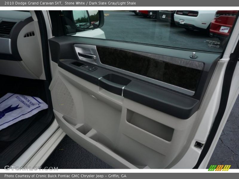 Stone White / Dark Slate Gray/Light Shale 2010 Dodge Grand Caravan SXT