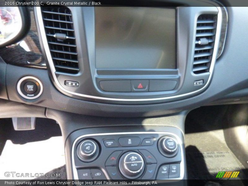 Granite Crystal Metallic / Black 2016 Chrysler 200 C