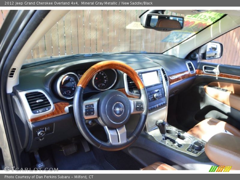 Mineral Gray Metallic / New Saddle/Black 2012 Jeep Grand Cherokee Overland 4x4
