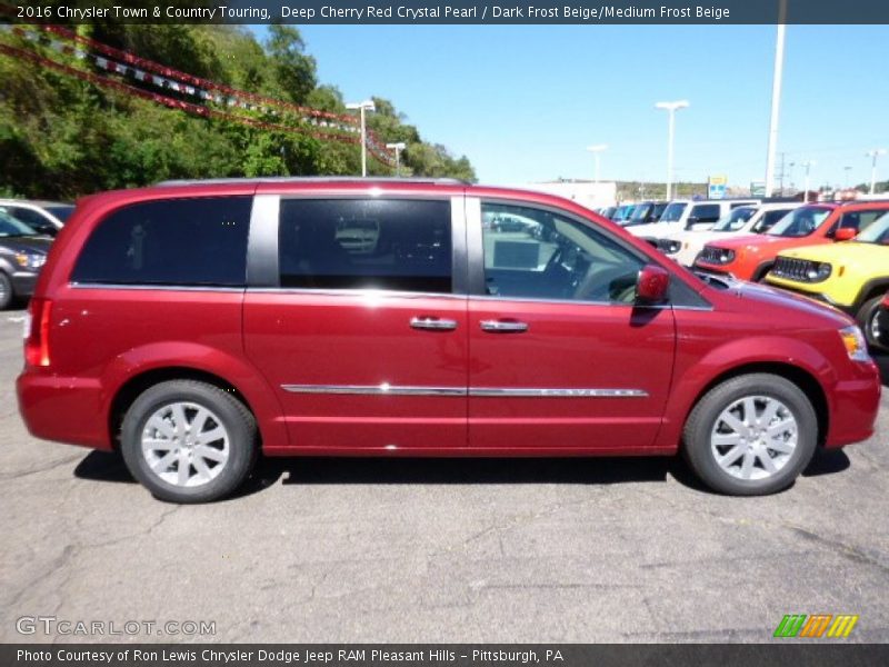 Deep Cherry Red Crystal Pearl / Dark Frost Beige/Medium Frost Beige 2016 Chrysler Town & Country Touring