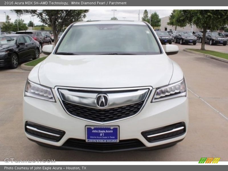 White Diamond Pearl / Parchment 2016 Acura MDX SH-AWD Technology