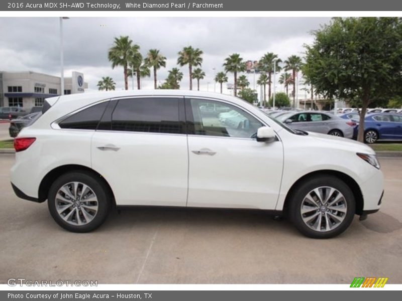 White Diamond Pearl / Parchment 2016 Acura MDX SH-AWD Technology