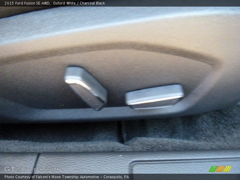 Oxford White / Charcoal Black 2015 Ford Fusion SE AWD