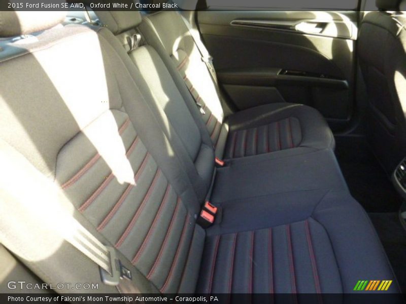 Oxford White / Charcoal Black 2015 Ford Fusion SE AWD