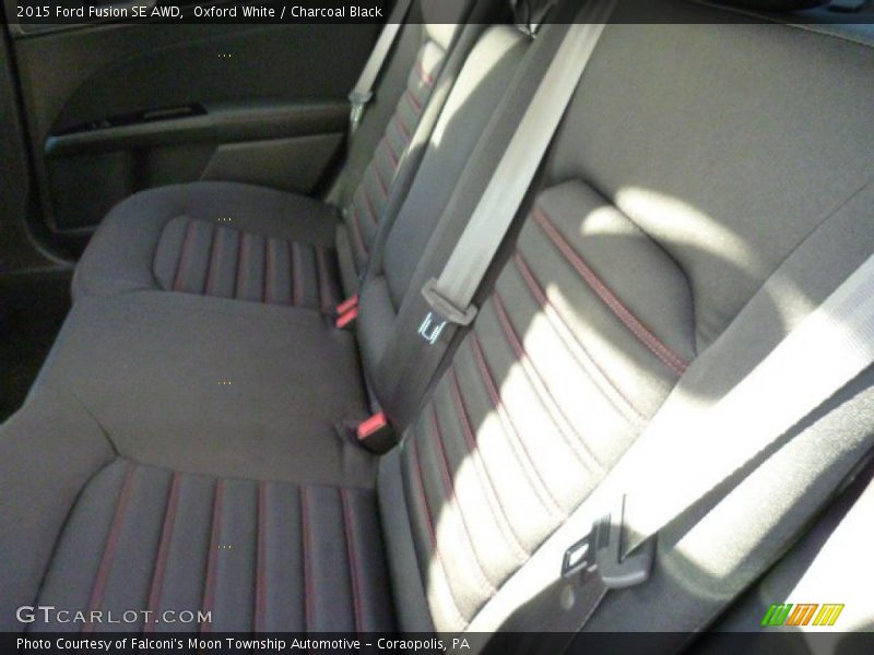 Oxford White / Charcoal Black 2015 Ford Fusion SE AWD