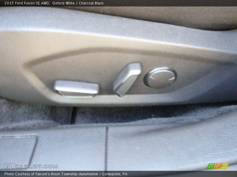 Oxford White / Charcoal Black 2015 Ford Fusion SE AWD