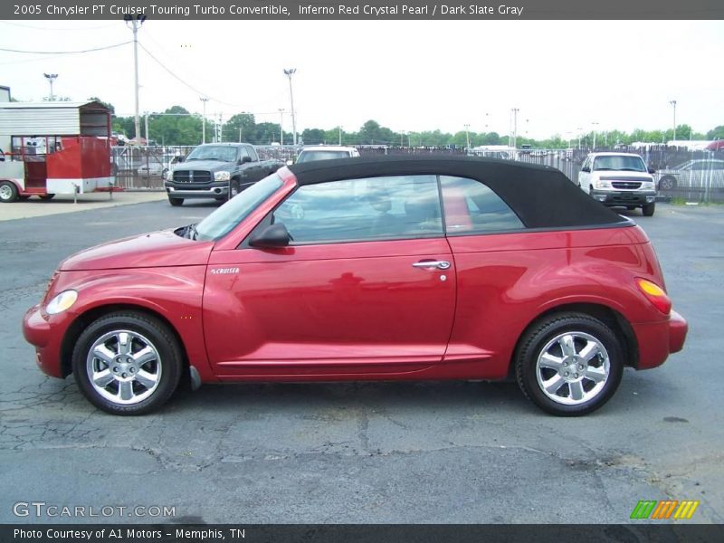 Inferno Red Crystal Pearl / Dark Slate Gray 2005 Chrysler PT Cruiser Touring Turbo Convertible